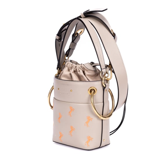 Chloé Roy Bucket  en  gris Cuero de ternero - Image 2