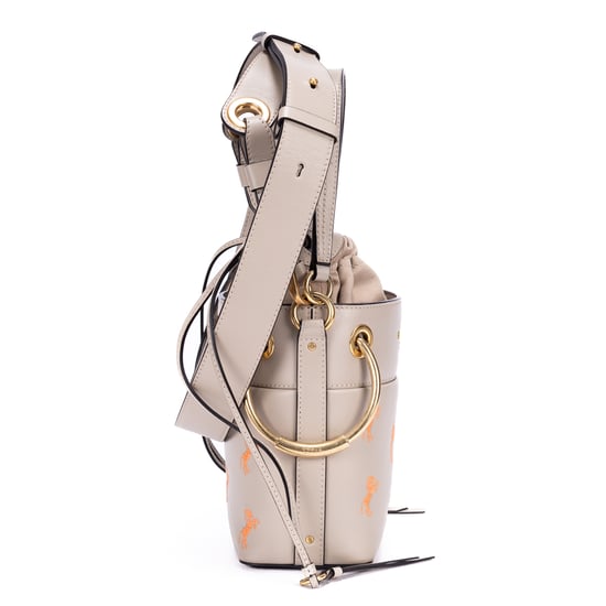 Chloé Roy Bucket  en  gris Cuero de ternero - Image 4