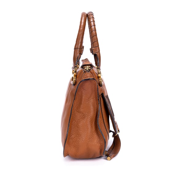 Chloé Medium Marcie Medium en Tan Cuero de ternero - Image 4
