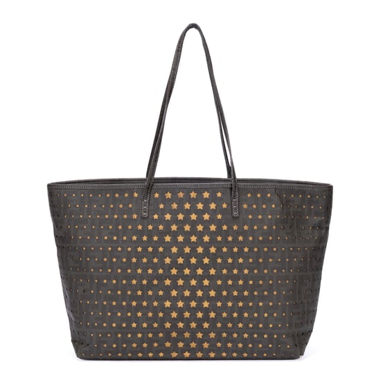 Fendi Spalmati Star Laser Cut Roll Tote Bag en verde oscuro Lienzo recubierto - Image 1