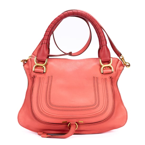 Chloé Medium Marcie Saddle Medium en rosa Cuero de ternero - Image 1