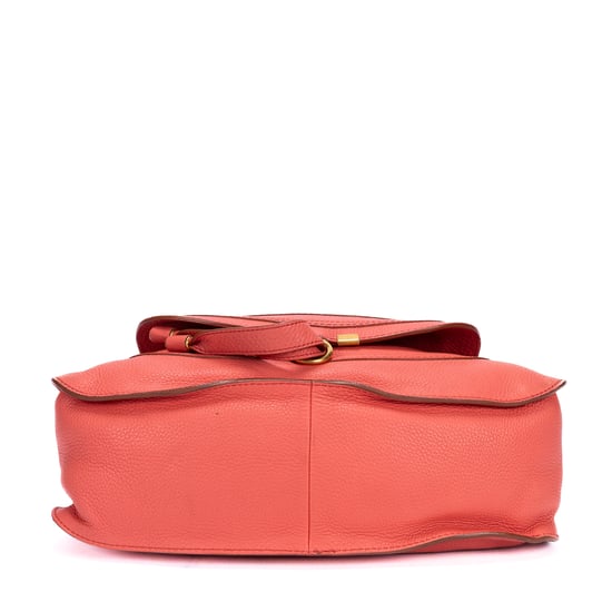 Chloé Medium Marcie Saddle Medium en rosa Cuero de ternero - Image 6