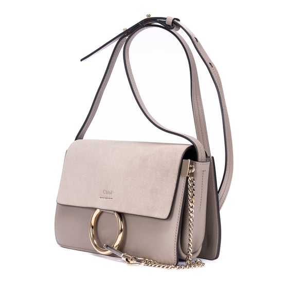 Chloé Faye Small en  gris Cuero de ternera - Image 2