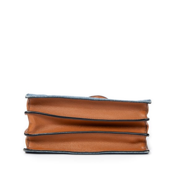Miu Miu Pushlock Convertible Tote en Azul Lienzo - Image 6