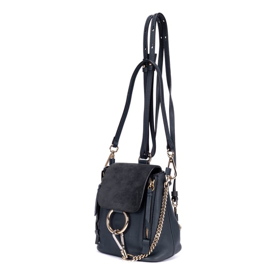 Chloé Faye Backpack Mini en  Marina Cuero de ternera - Image 2