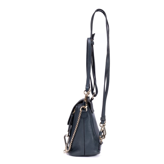 Chloé Faye Backpack Mini en  Marina Cuero de ternera - Image 3