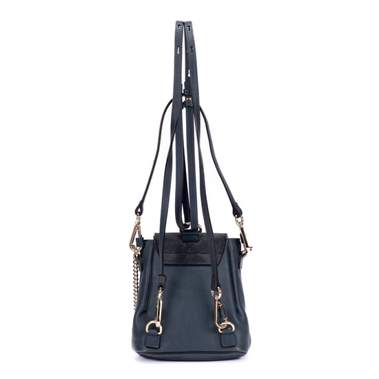 Chloé Faye Backpack Mini en  Marina Cuero de ternera - Image 5