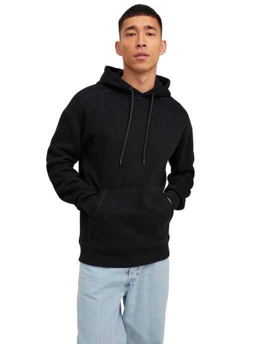 Jack & Jones Sudaderas con capucha Jcoclassic Waffle Sweat Hood Negro - Image 2