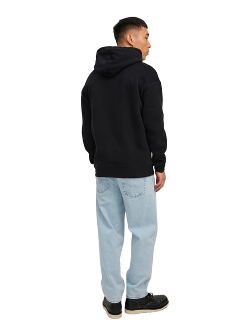 Jack & Jones Sudaderas con capucha Jcoclassic Waffle Sweat Hood Negro - Image 3