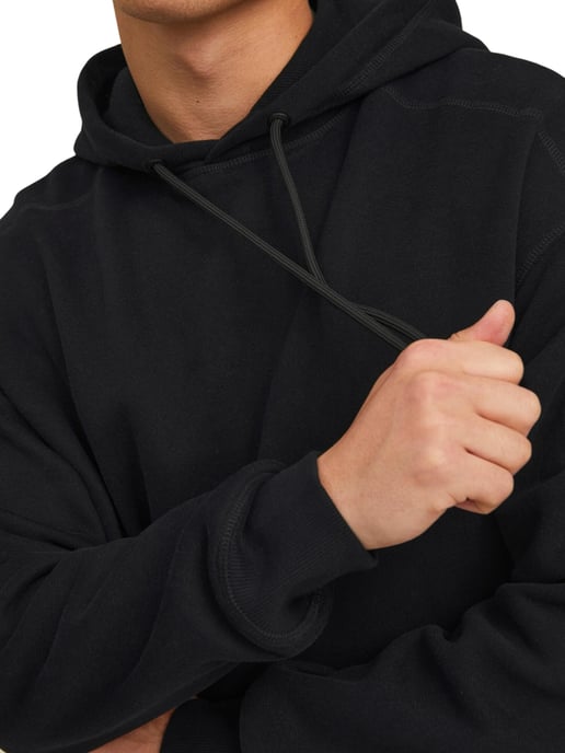 Jack & Jones Sudaderas con capucha Jcoclassic Waffle Sweat Hood Negro - Image 5