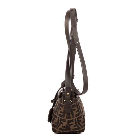 Fendi By The Way Mini en Brown Lienzo - Image 3