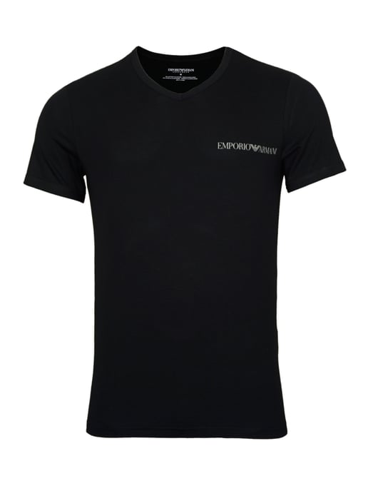 Men's Armani 2 Pack of T-Shirts in Black - Image 4