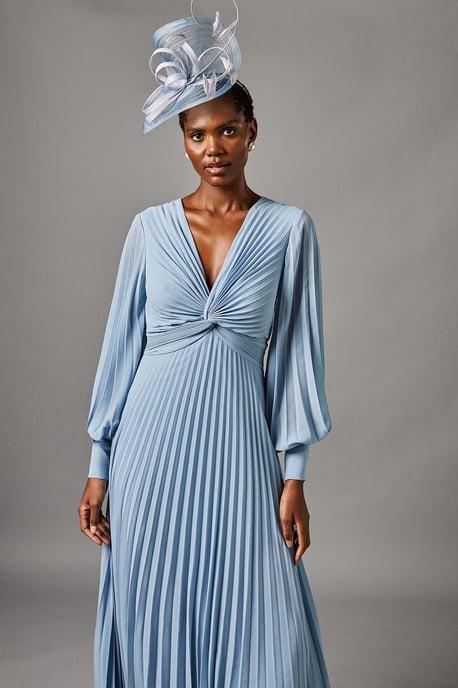 Pleated Chiffon Maxi Dress - Image 2
