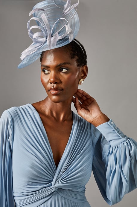 Pleated Chiffon Maxi Dress - Image 4