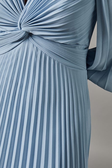 Pleated Chiffon Maxi Dress - Image 5