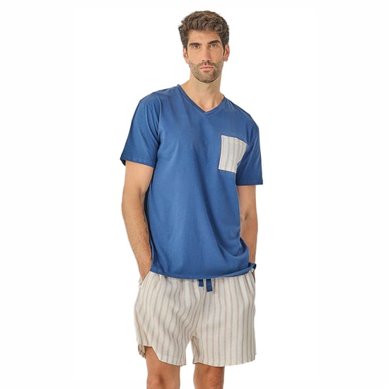 Pijamas cortos de verano para hombre JJB22 - Image 1