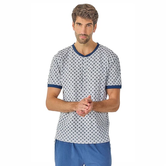 Pijamas de verano de manga corta para hombres JJB21 - Image 2