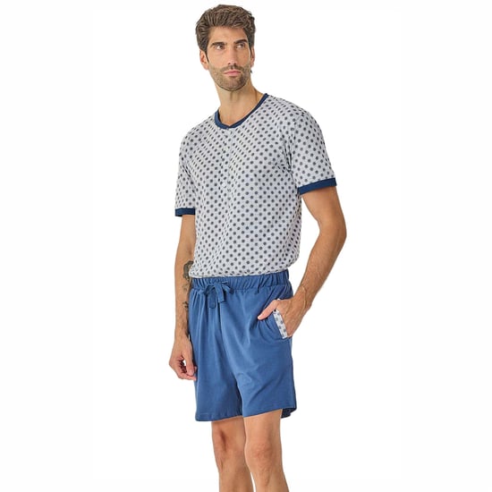 Pijamas de verano de manga corta para hombres JJB21 - Image 4