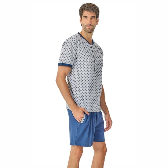 Pijamas de verano de manga corta para hombres JJB21 - Image 5