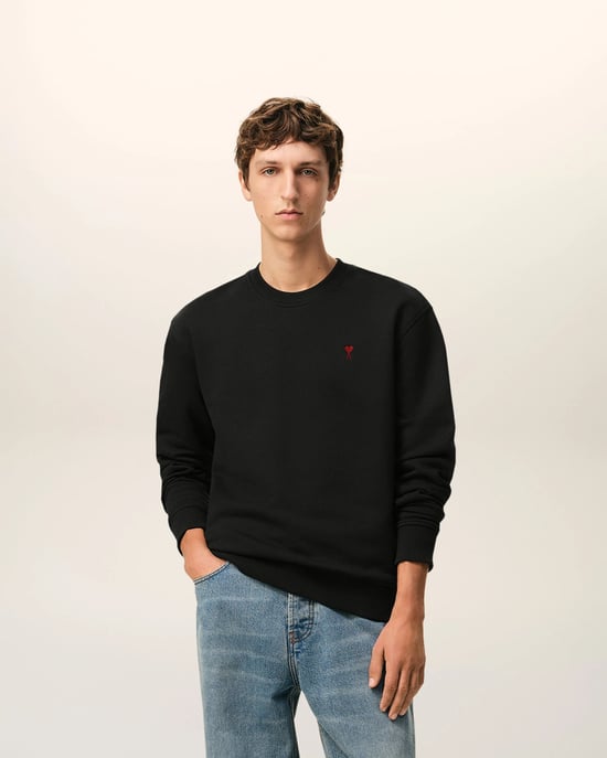 Ami Paris Men's Sweatshirt Black - Image 2