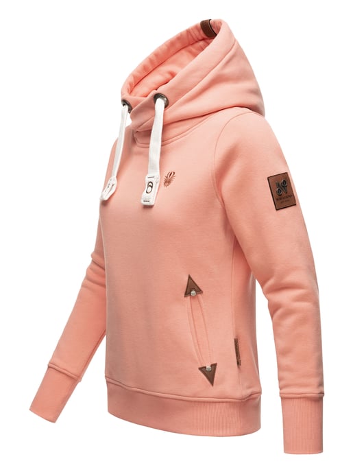 Navahoo Sudadera Mujer Namikaa – Con Capucha, Cuello Alto & Detalles en Polipiel - Image 2