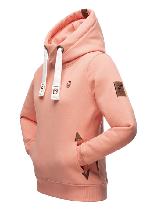 Navahoo Sudadera Mujer Namikaa – Con Capucha, Cuello Alto & Detalles en Polipiel - Image 4