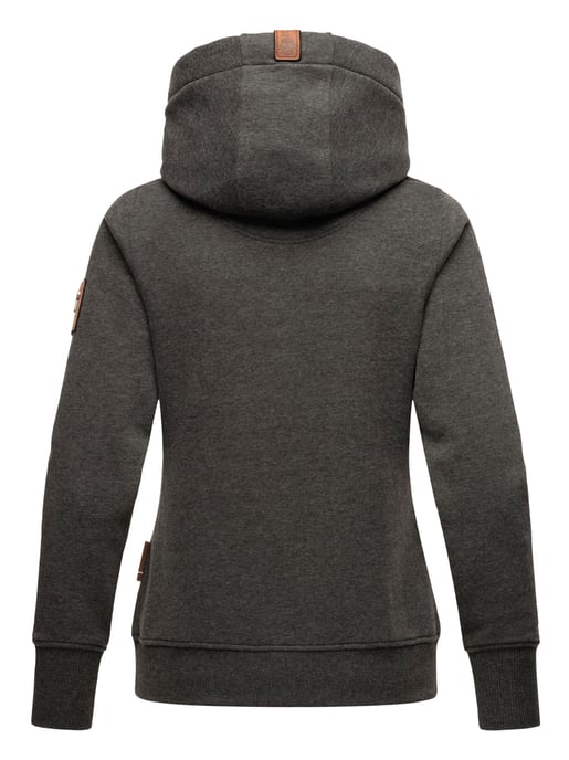 Navahoo Sudadera Mujer Namikaa – Con Capucha, Cuello Alto & Detalles en Polipiel - Image 3