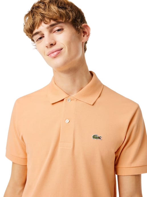 Lacoste L.12.12 Piqué Cotton Polo Peach - Image 4