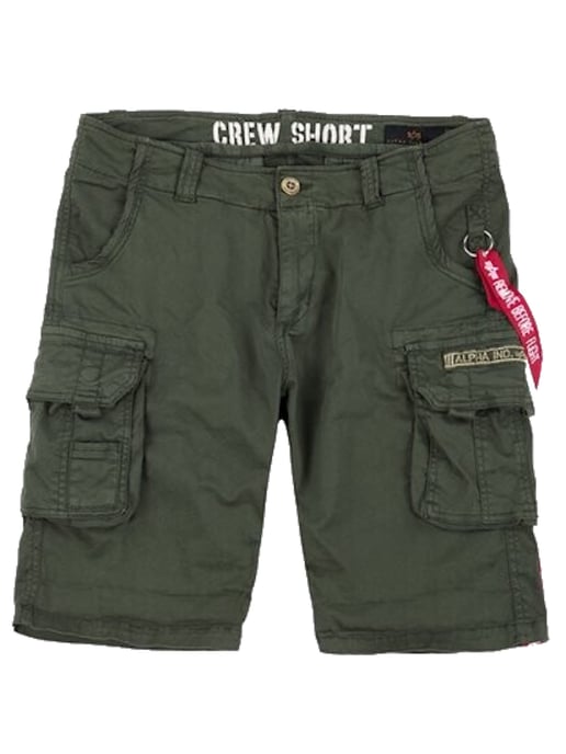 Alpha industries Men's Crew Shorts in Olive - Image 1