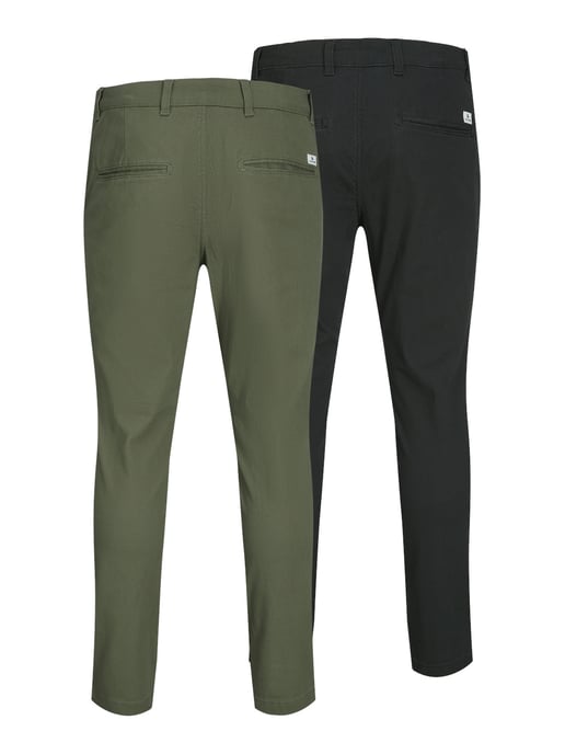 JACK&JONES Men's Multi-Pack Pants, Marco Paspel Pockets Low Rise Chinos, 2 Pack - Image 2