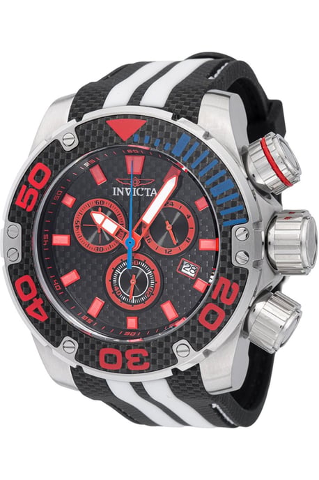 Invicta Sea Hunter 48992 Reloj de Hombre - Movimiento de Cuarzo - Acero Inoxidable con Esfera Negra - 52 mm - Image 1