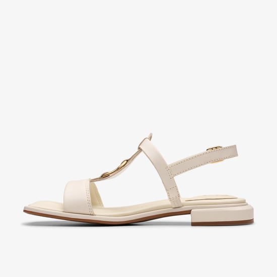 Sandalias de cuero crema Ariany Sling - Image 2