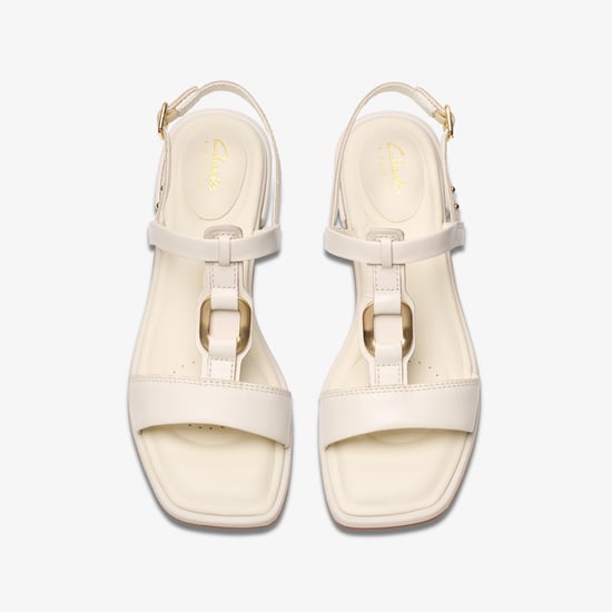 Sandalias de cuero crema Ariany Sling - Image 6