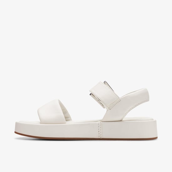 Sandalias Alda de Cuero Off White con Tiras - Image 3