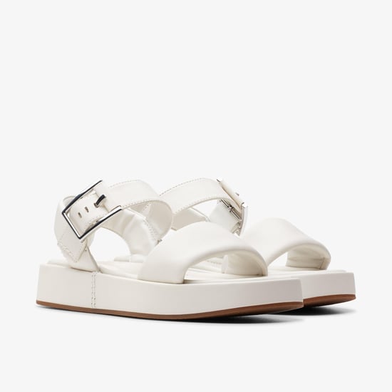 Sandalias Alda de Cuero Off White con Tiras - Image 5