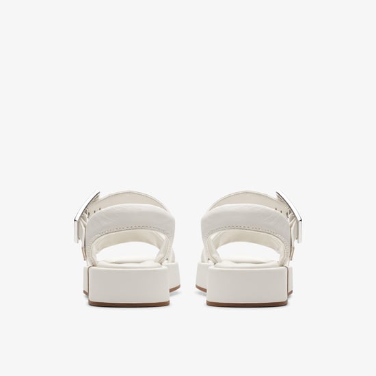Sandalias Alda de Cuero Off White con Tiras - Image 6
