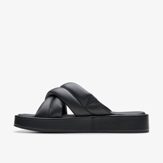 Sandalias de Cuero Negro Alda Glide - Image 2