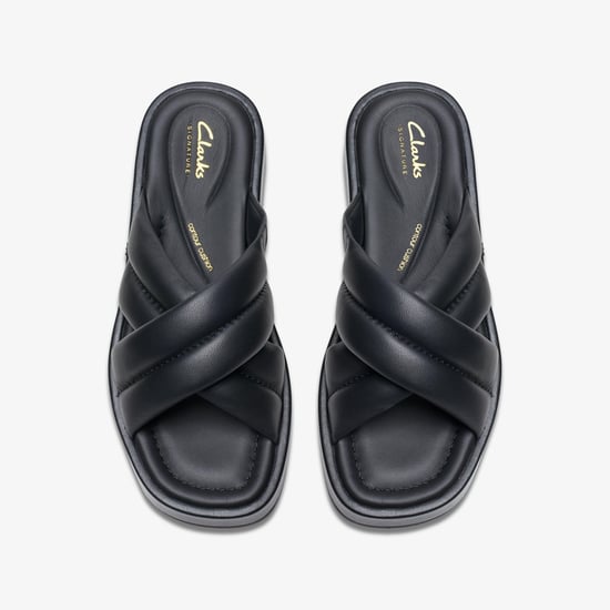 Sandalias de Cuero Negro Alda Glide - Image 6