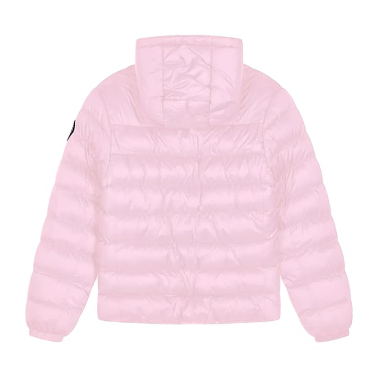 Chaqueta acolchada para niñas, abrigo de invierno con capucha en color rosa - Image 2