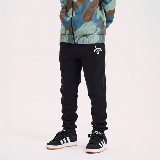 Pantalones de chándal negros para niños Casual Joggers Suaves con puños - Image 3