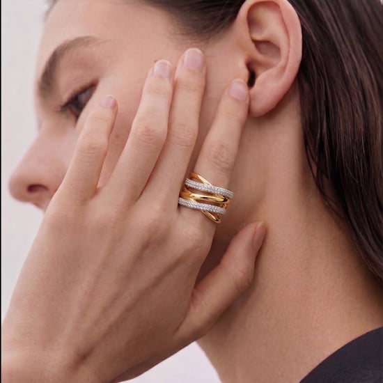Anillo Luxenter de Aleación de Metal y Circonita Brillante acabado en oro amarillo de 18k - Ximara - Image 2