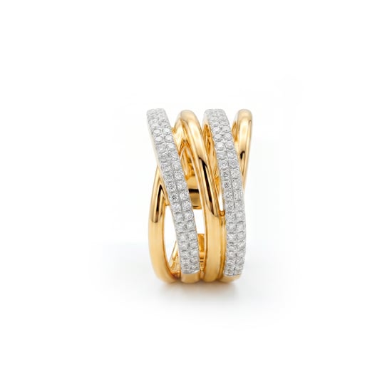Anillo Luxenter de Aleación de Metal y Circonita Brillante acabado en oro amarillo de 18k - Ximara - Image 3
