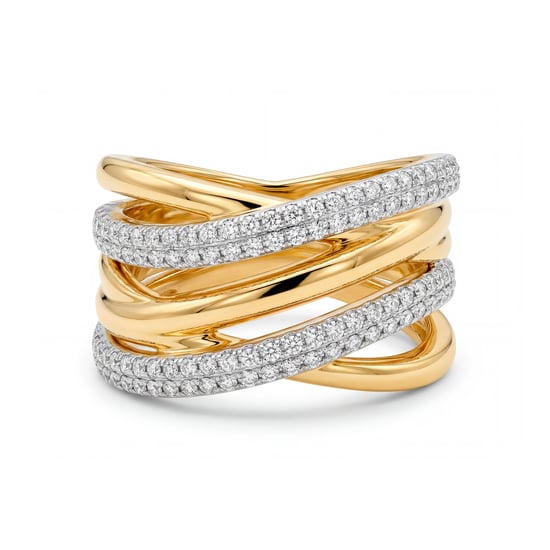 Anillo Luxenter de Aleación de Metal y Circonita Brillante acabado en oro amarillo de 18k - Ximara - Image 6
