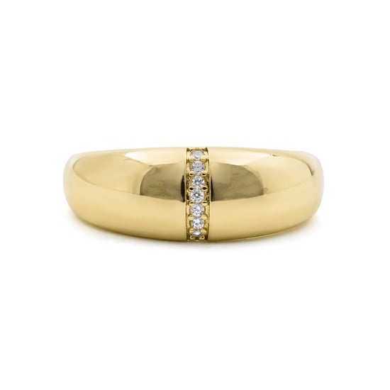Anillo Luxenter de Aleación de Metal y Circonita Brillante acabado en oro amarillo de 18k - Dushli - Image 6