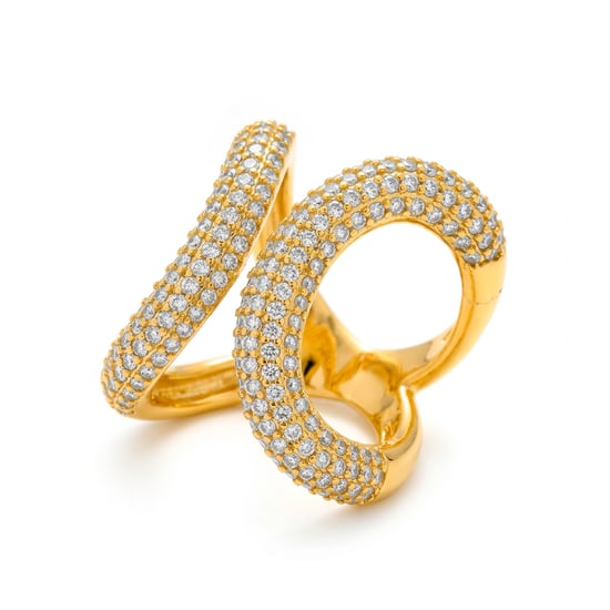 Luxenter Anillo de Circonita Brillante acabado en oro amarillo de 18k - Rudma - Image 1