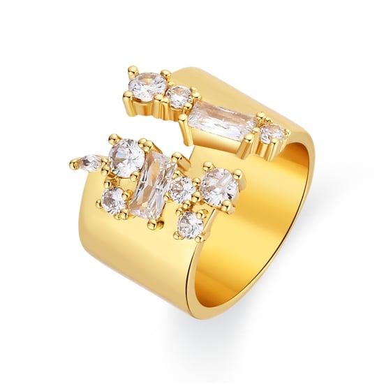 Anillo Luxenter de Aleación de Metal y Circonita Brillante acabado en oro amarillo de 18k - Legin - Image 1