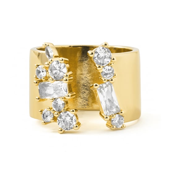 Anillo Luxenter de Aleación de Metal y Circonita Brillante acabado en oro amarillo de 18k - Legin - Image 6