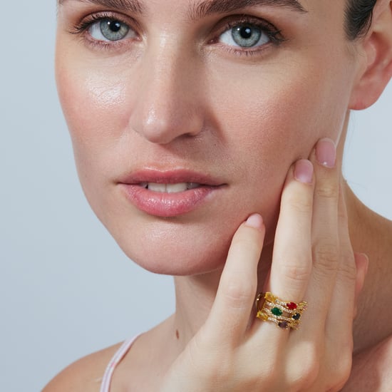Anillo Luxenter de Aleación de Metal y Circonita Multicolor acabado en oro amarillo de 18k - Rieu - Image 4