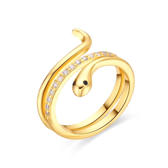 Luxenter Anillo de Circonita Brillante acabado en oro amarillo de 18k - Sasso - Image 1