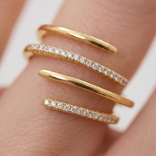 Anillo Luxenter de Aleación de Metal y Circonita Brillante acabado en oro amarillo de 18k - Isda - Image 4
